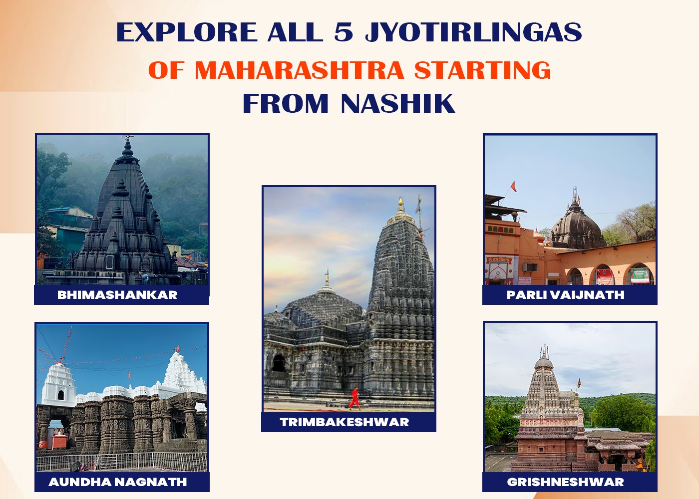 From Nashik to Divine Light - Panch Jyotirlinga Darshan Tour by Shiv Shahi Cab