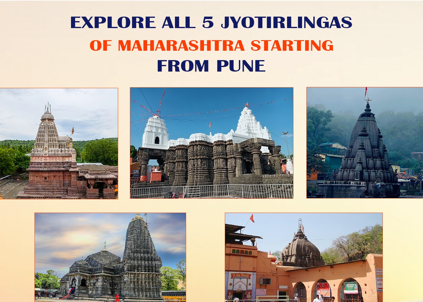 Panch Jyotirlinga Darshan Yatra from Pune - Divine Journey
                  with Comfort & Care